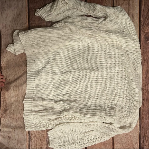 Davi & Dani Off White Oversized Cardigan Size 2X - Picture 3 of 4